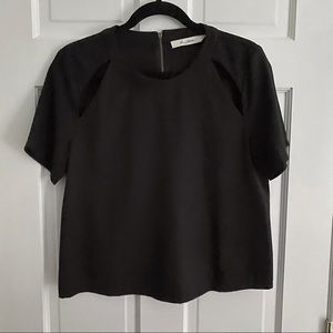 Black Blouse Top Shirt